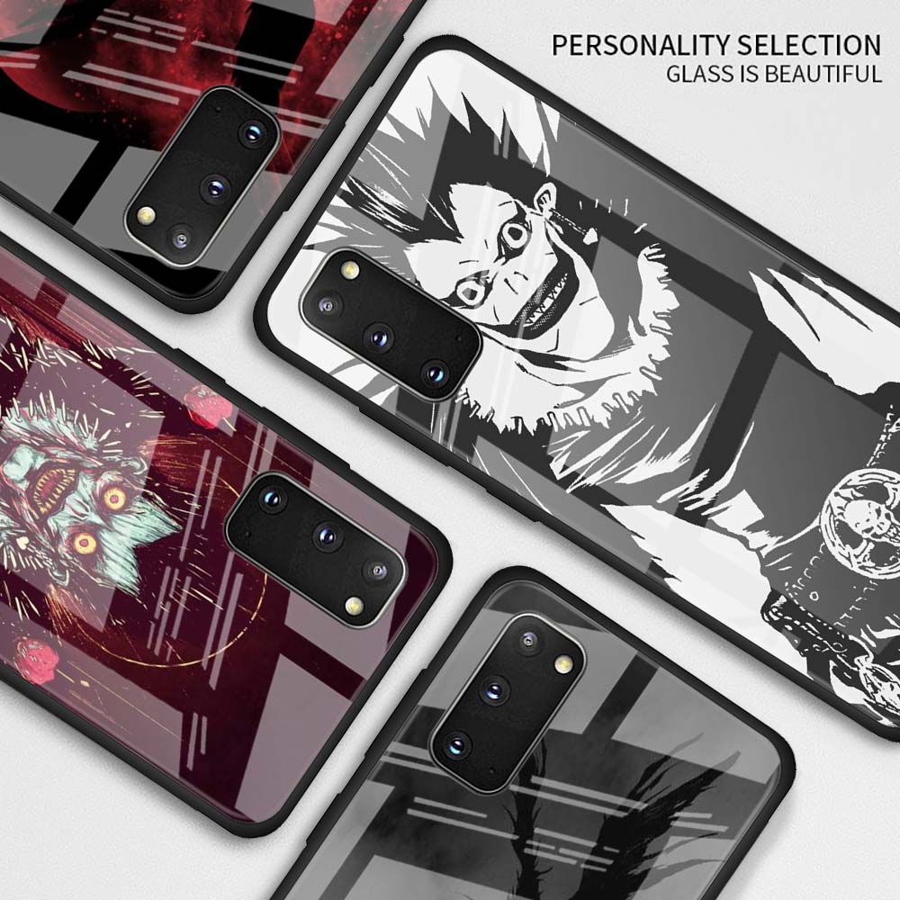 Anime DN Death Note Tempered Glass Shell Cover Phone Case