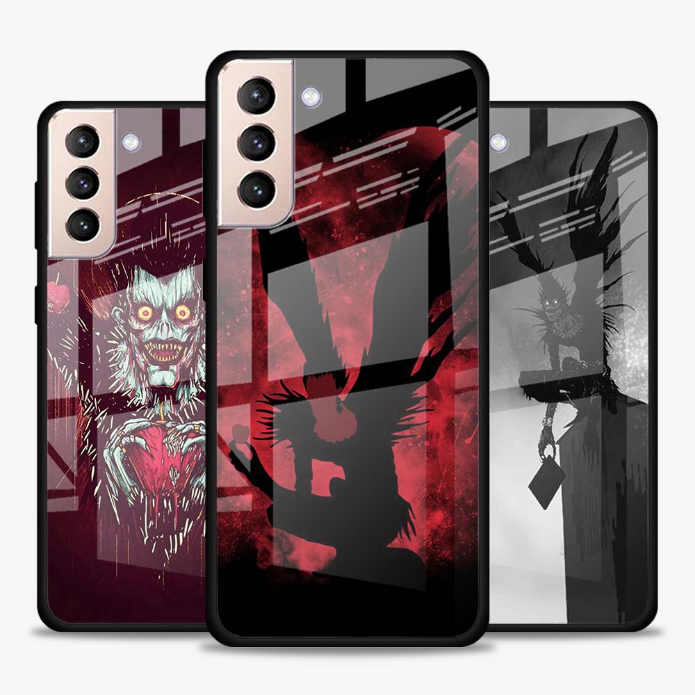 Anime DN Death Note Tempered Glass Shell Cover Phone Case