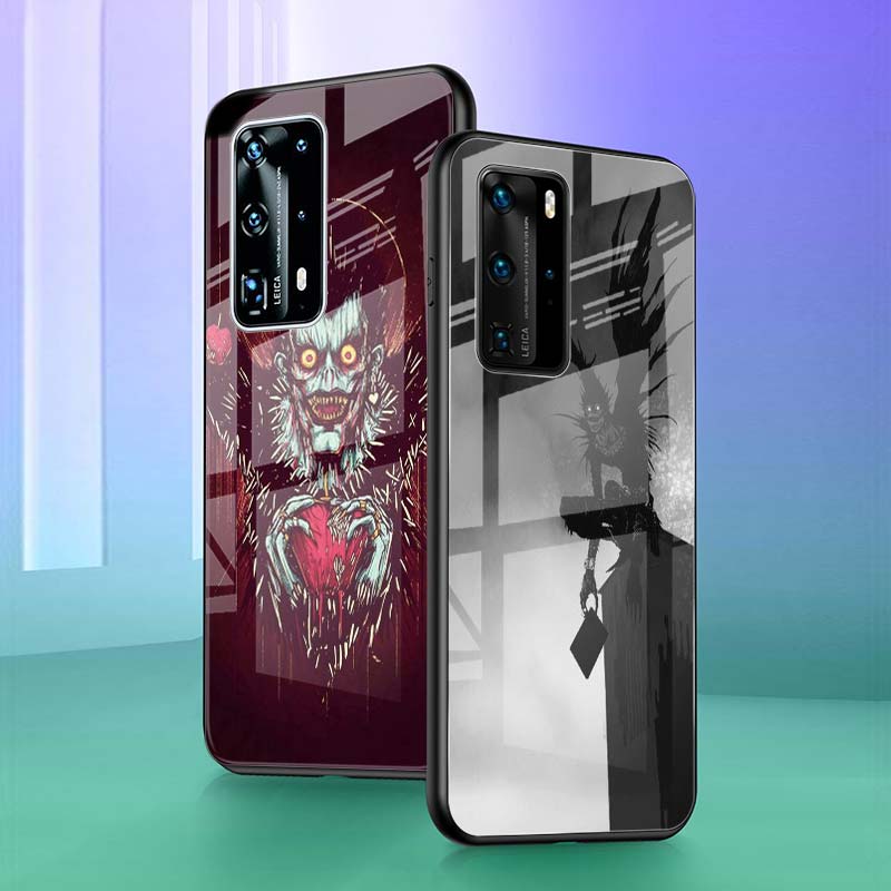Phone Case for Huawei P20 P30 Lite P40 Pro+ P30 Pro P40 Lite P Smart 2021 Glass Cover Death Note Phone Case for Huawei P20 P30 Lite P40 Pro+ P30 Pro P40 Lite P Smart 2021 Glass Cover Death Note