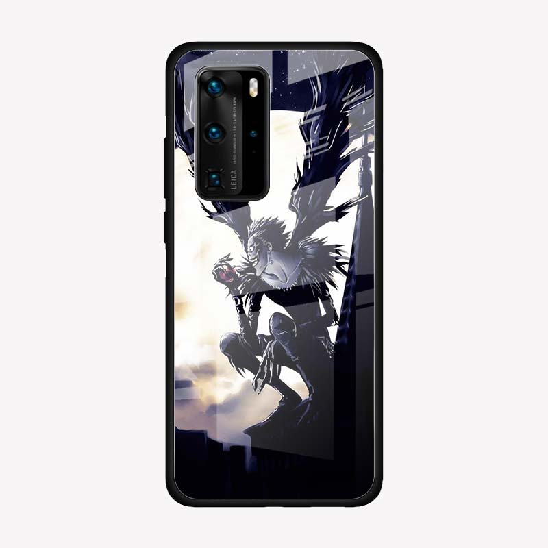 Phone Case for Huawei P20 P30 Lite P40 Pro+ P30 Pro P40 Lite P Smart 2021 Glass Cover Death Note Phone Case for Huawei P20 P30 Lite P40 Pro+ P30 Pro P40 Lite P Smart 2021 Glass Cover Death Note