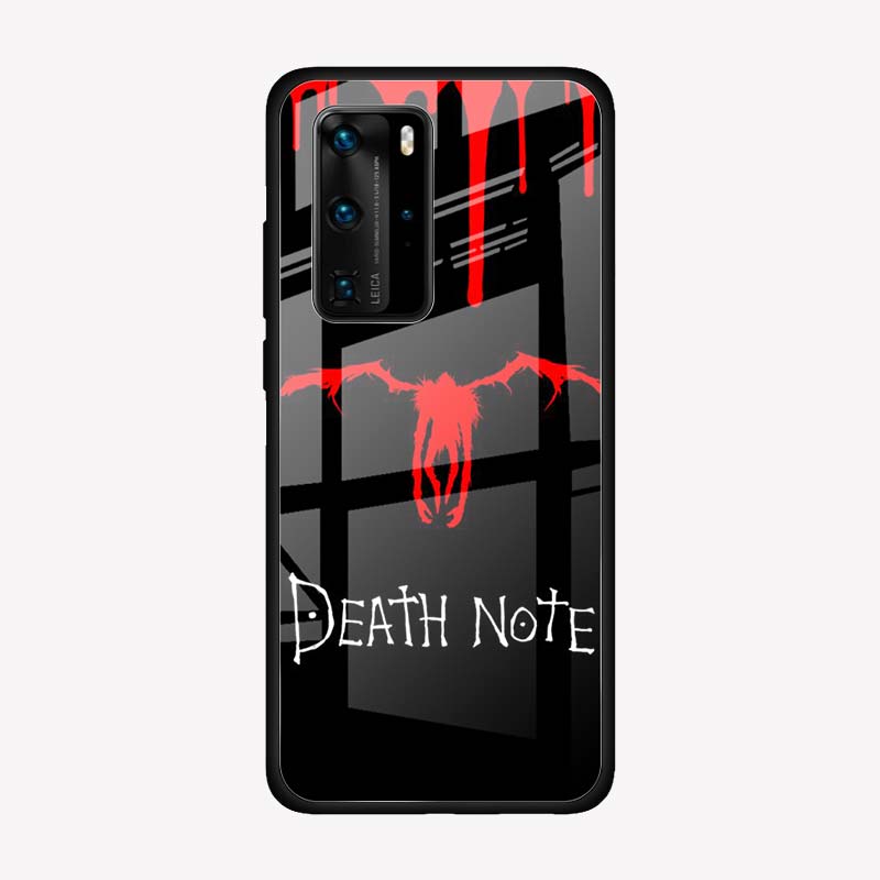 Phone Case for Huawei P20 P30 Lite P40 Pro+ P30 Pro P40 Lite P Smart 2021 Glass Cover Death Note Phone Case for Huawei P20 P30 Lite P40 Pro+ P30 Pro P40 Lite P Smart 2021 Glass Cover Death Note