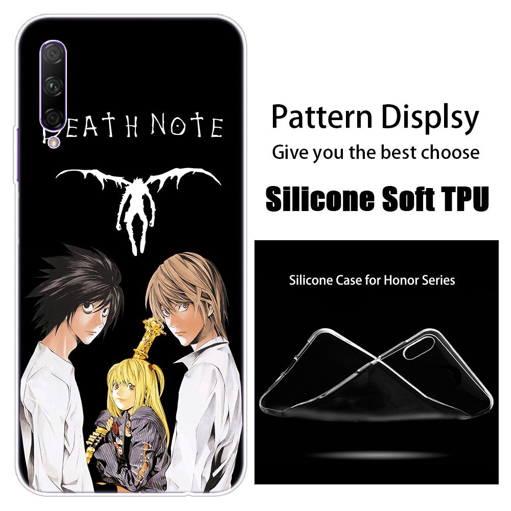 Anime DN Death Note L Lawliet Silicone Phone Case for Huawei Honor 20 20i 10i 10 9 8 Lite 9X 8X 8A 8S 7S 7A Pro View 20 Play3 Cover