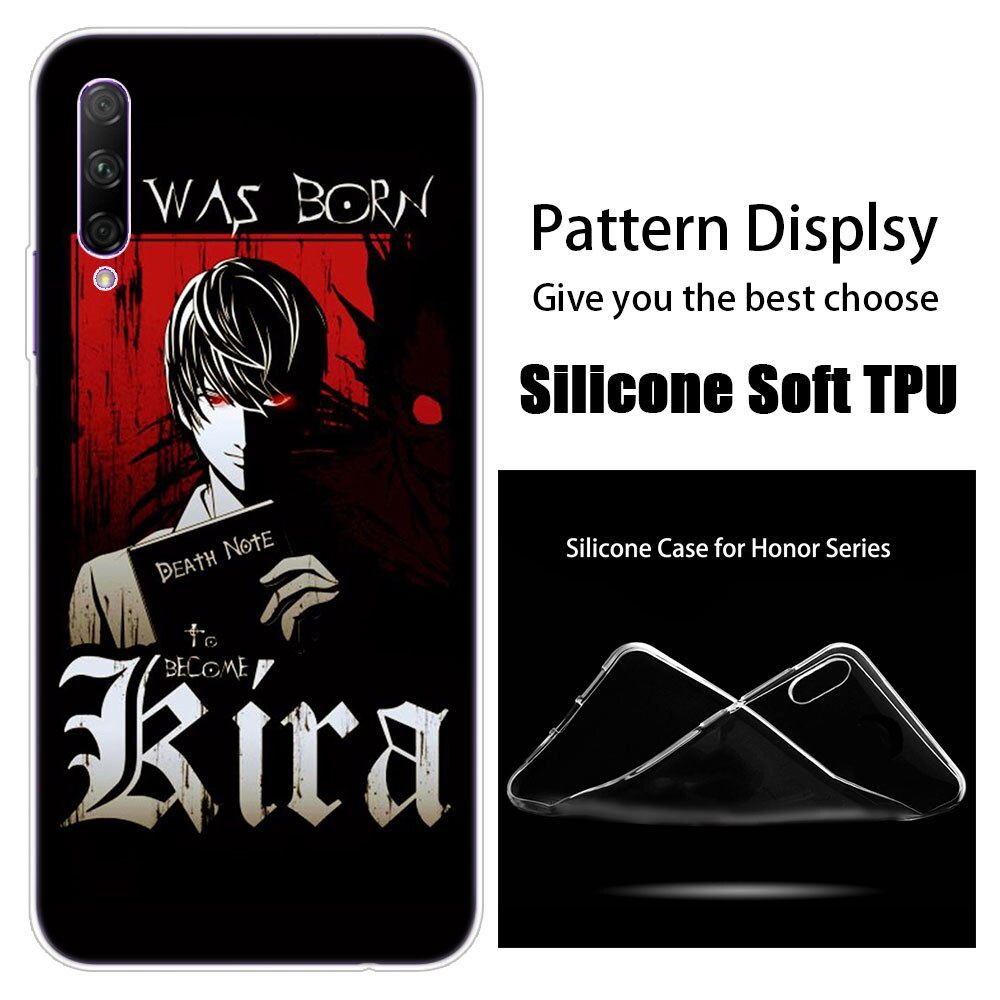 Anime DN Death Note L Lawliet Silicone Phone Case for Huawei Honor 20 20i 10i 10 9 8 Lite 9X 8X 8A 8S 7S 7A Pro View 20 Play3 Cover