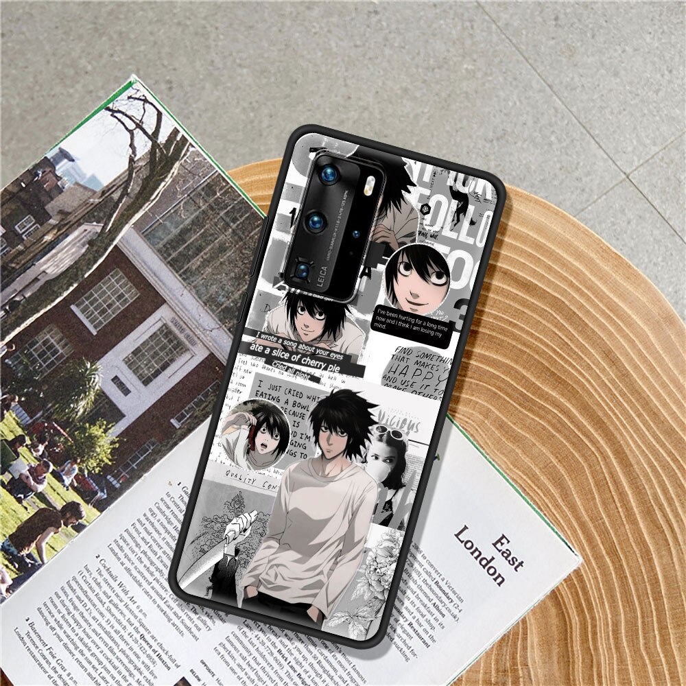 Anime DN Death Note Ryuk Silicone Phone Case For Huawei P20 P30 Lite P40 Pro P Smart Z 2021 Y6 Y7 Y9 2019 Y6p Y8p Cover Coque Funda