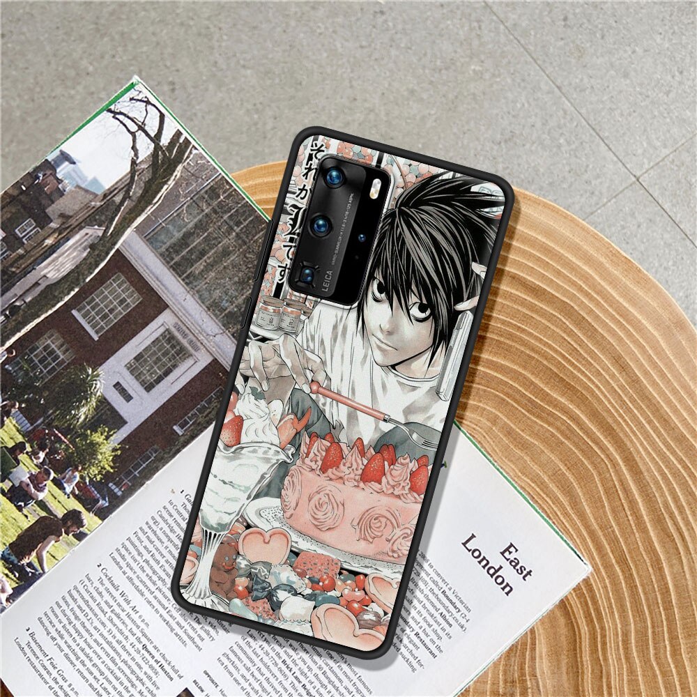 Anime DN Death Note Ryuk Silicone Phone Case For Huawei P20 P30 Lite P40 Pro P Smart Z 2021 Y6 Y7 Y9 2019 Y6p Y8p Cover Coque Funda