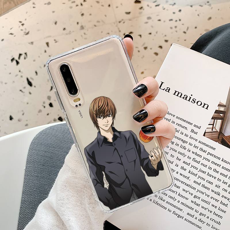 Anime DN Death Note Ryuk kira Phone Cases Transparent for Samsung A71 S9 10 20 HUAWEI p30 40 honor 10i 8x xiaomi note 8 Pro 10t 11