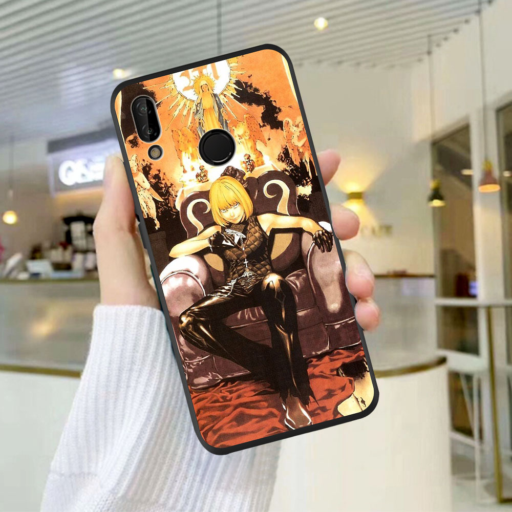 Manga Anime DN Death Note Ryuk Silicone Phone Case For Huawei P8 P10 P20 P30 P40 Lite Pro Mate 30 20 10 Lite Pro Black Cover Coque