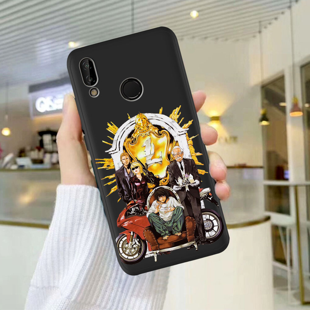 Manga Anime DN Death Note Ryuk Silicone Phone Case For Huawei P8 P10 P20 P30 P40 Lite Pro Mate 30 20 10 Lite Pro Black Cover Coque