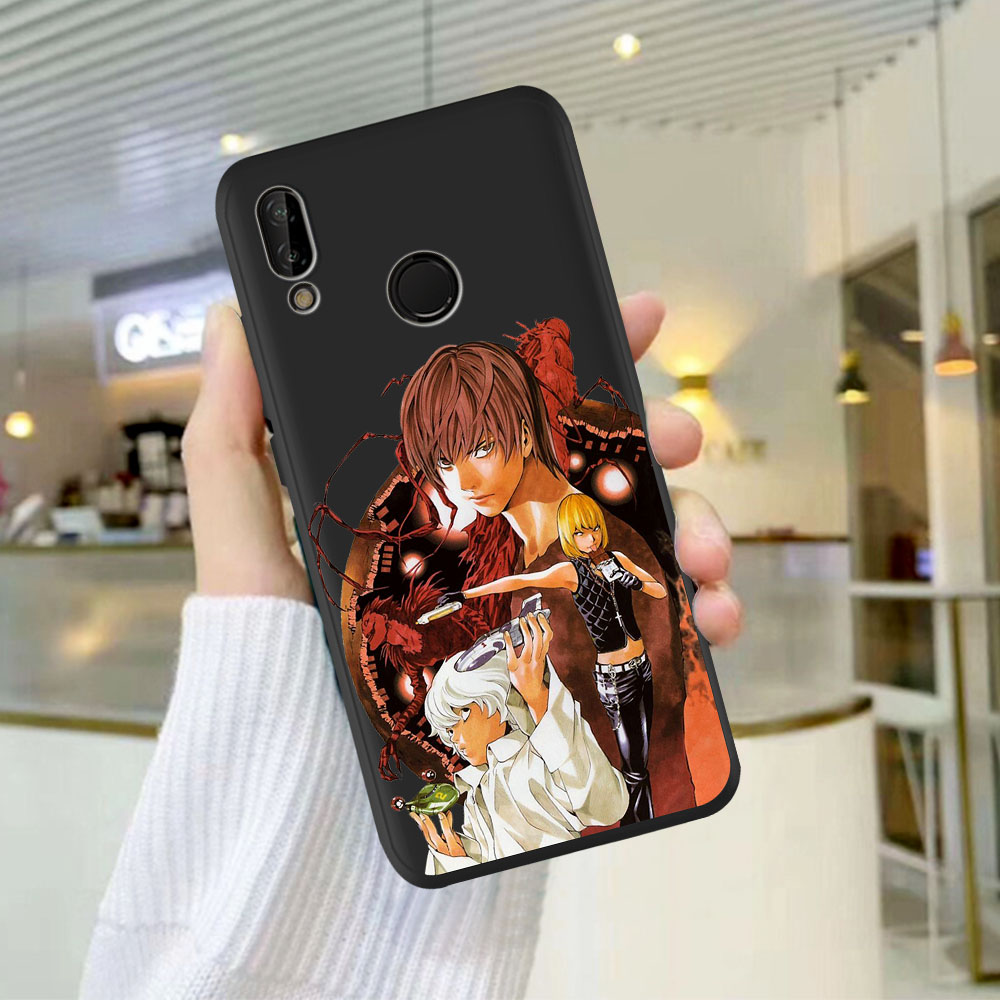 Manga Anime DN Death Note Ryuk Silicone Phone Case For Huawei P8 P10 P20 P30 P40 Lite Pro Mate 30 20 10 Lite Pro Black Cover Coque