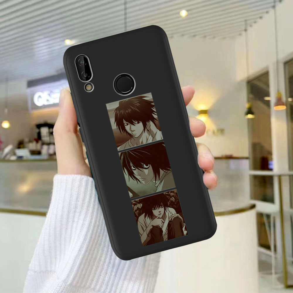 Manga Anime DN Death Note Ryuk Silicone Phone Case For Huawei P8 P10 P20 P30 P40 Lite Pro Mate 30 20 10 Lite Pro Black Cover Coque