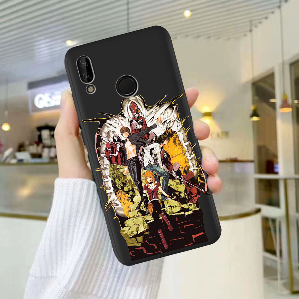 Manga Anime DN Death Note Ryuk Silicone Phone Case For Huawei P8 P10 P20 P30 P40 Lite Pro Mate 30 20 10 Lite Pro Black Cover Coque
