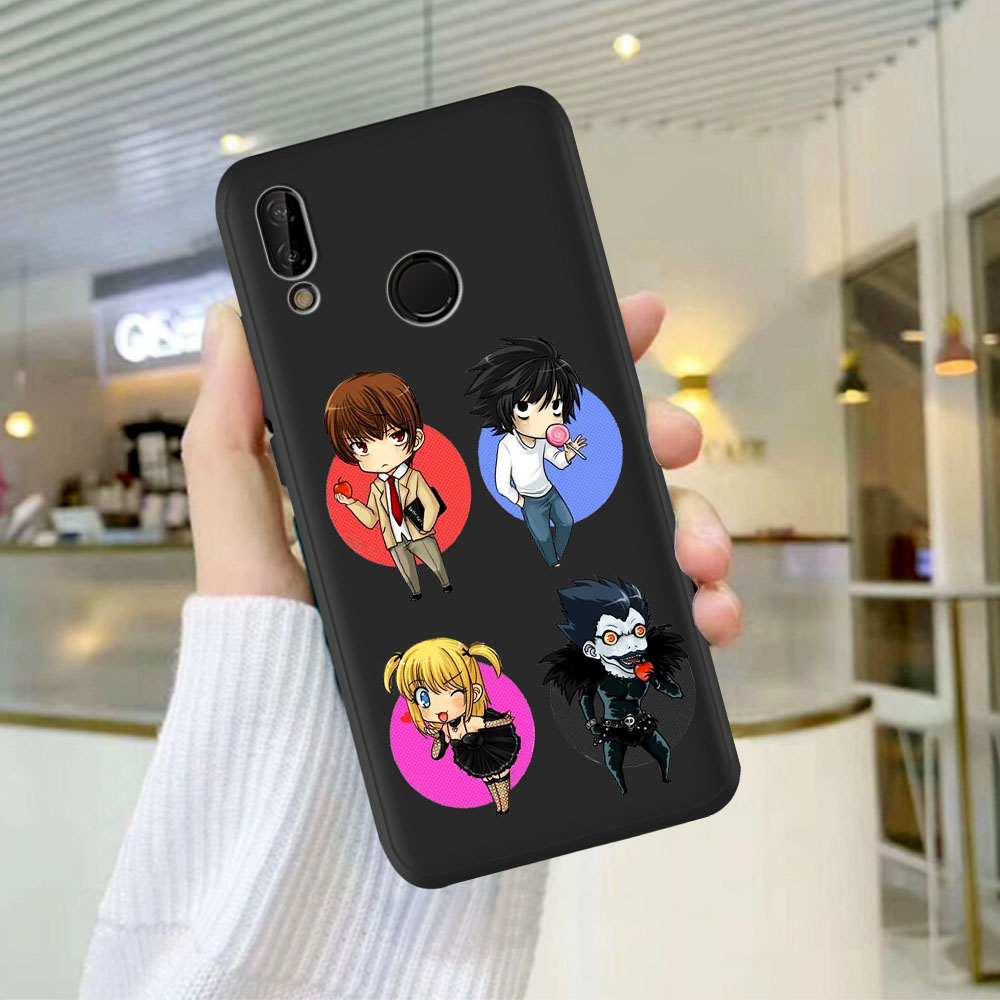 Manga Anime DN Death Note Ryuk Silicone Phone Case For Huawei P8 P10 P20 P30 P40 Lite Pro Mate 30 20 10 Lite Pro Black Cover Coque