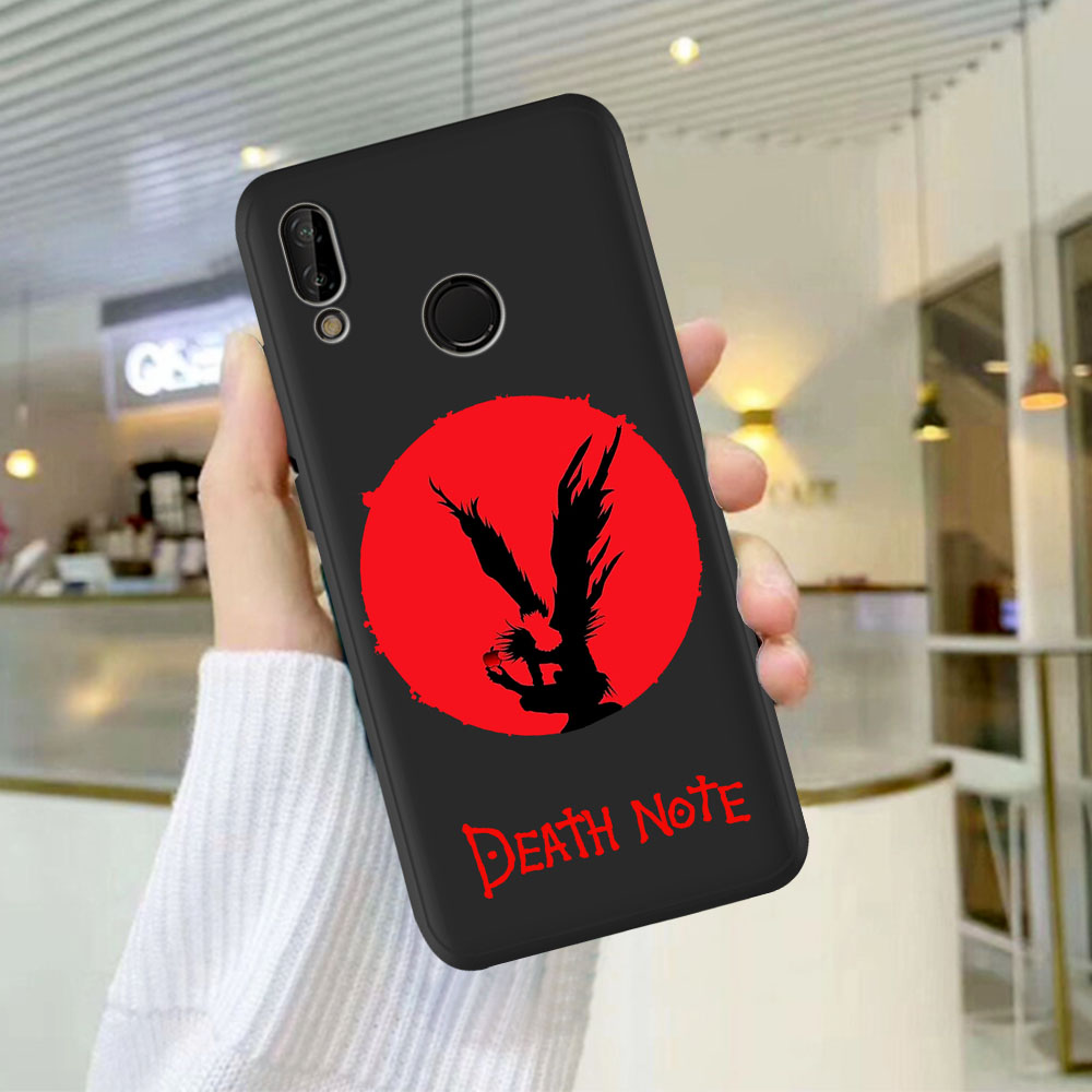 Manga Anime DN Death Note Ryuk Silicone Phone Case For Huawei P8 P10 P20 P30 P40 Lite Pro Mate 30 20 10 Lite Pro Black Cover Coque
