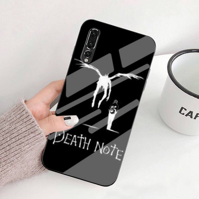 Manga Anime DN Death Note Ryuk Black TPU Tempered Glass For Huawei P9 10 10plus 20 30mate9 10 20 20Pro Honor8X 9 10 V10 Nova3I 5
