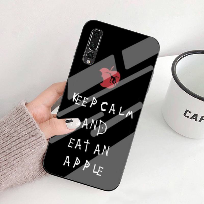 Manga Anime DN Death Note Ryuk Black TPU Tempered Glass For Huawei P9 10 10plus 20 30mate9 10 20 20Pro Honor8X 9 10 V10 Nova3I 5