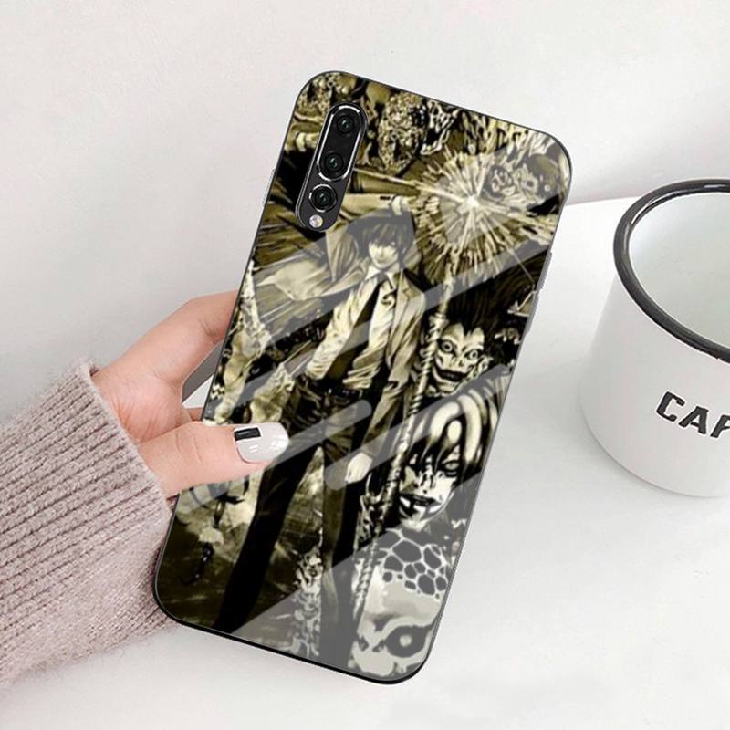 Manga Anime DN Death Note Ryuk Black TPU Tempered Glass For Huawei P9 10 10plus 20 30mate9 10 20 20Pro Honor8X 9 10 V10 Nova3I 5
