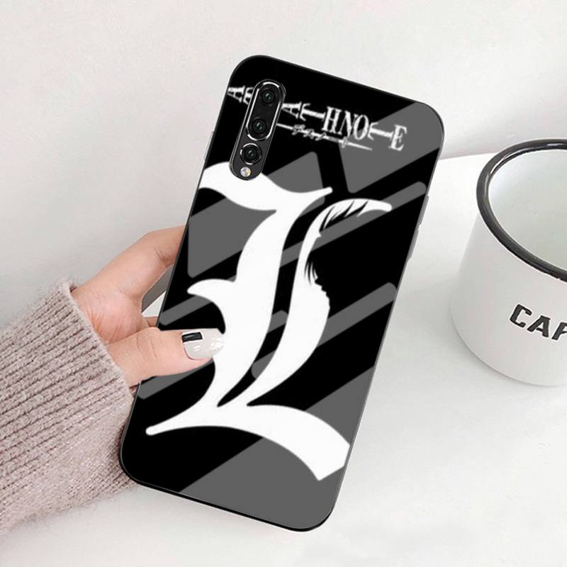 Manga Anime DN Death Note Ryuk Black TPU Tempered Glass For Huawei P9 10 10plus 20 30mate9 10 20 20Pro Honor8X 9 10 V10 Nova3I 5