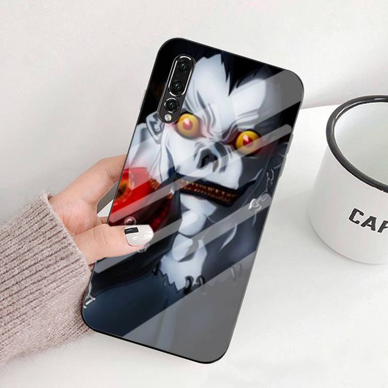 Manga Anime DN Death Note Ryuk Black TPU Tempered Glass For Huawei P9 10 10plus 20 30mate9 10 20 20Pro Honor8X 9 10 V10 Nova3I 5