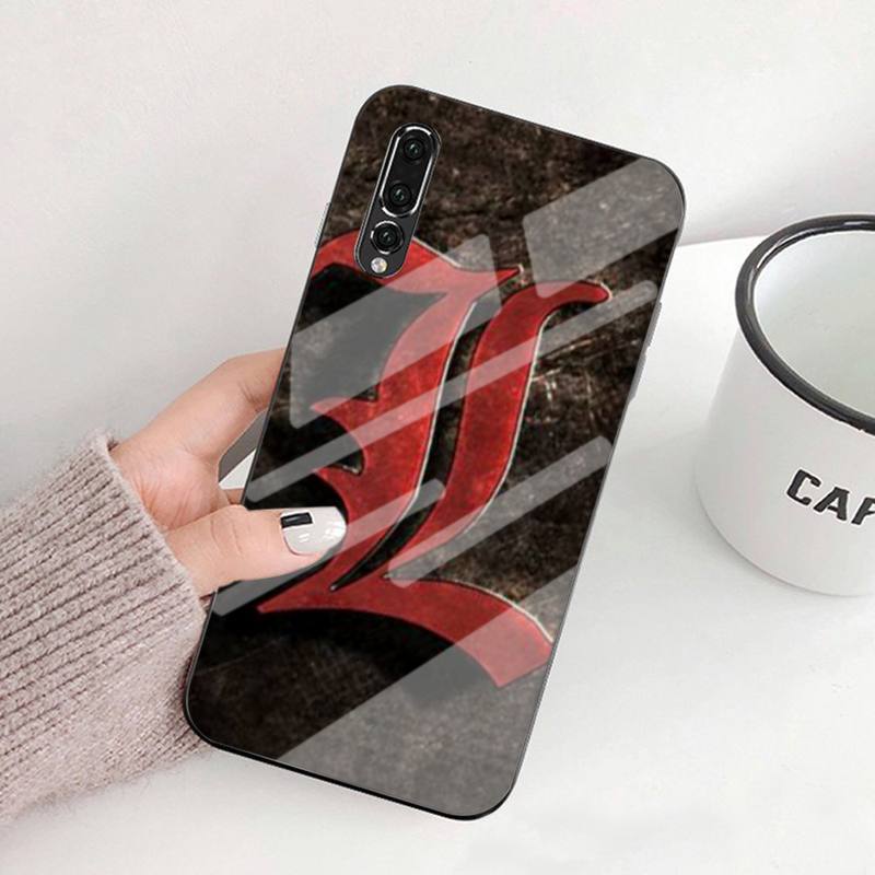 Manga Anime DN Death Note Ryuk Black TPU Tempered Glass For Huawei P9 10 10plus 20 30mate9 10 20 20Pro Honor8X 9 10 V10 Nova3I 5