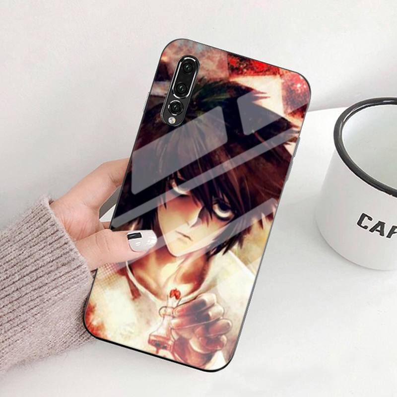 Manga Anime DN Death Note Ryuk Black TPU Tempered Glass For Huawei P9 10 10plus 20 30mate9 10 20 20Pro Honor8X 9 10 V10 Nova3I 5