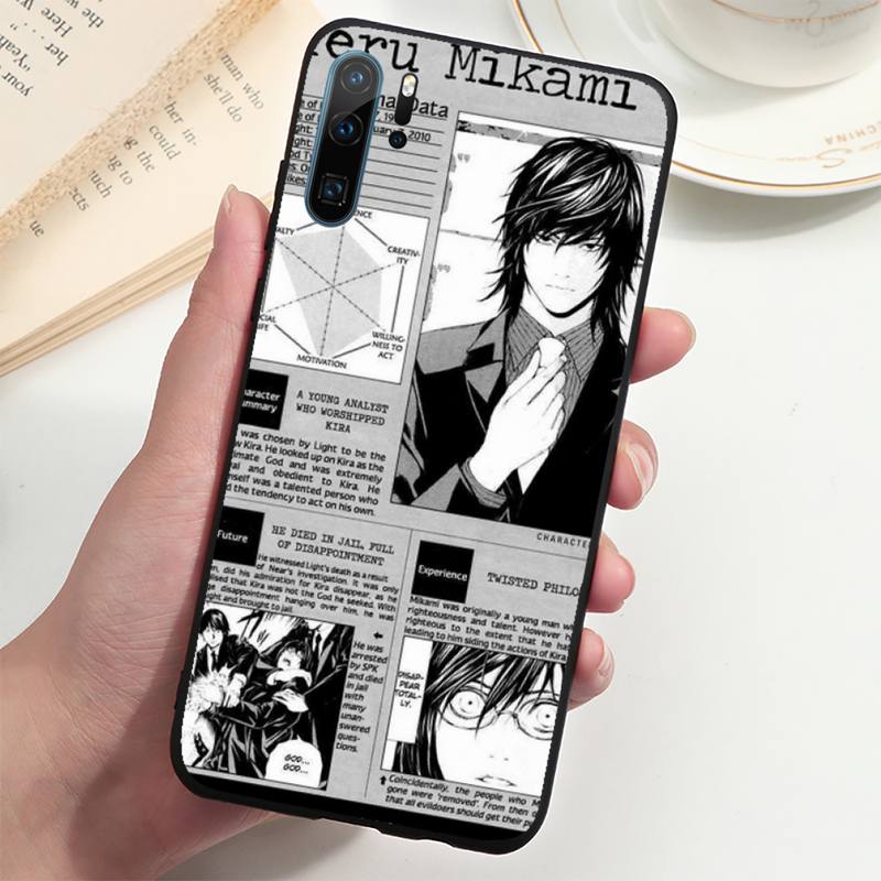 death note Phone Case For Huawei P20 P30 P40 lite Pro P Smart 2019 Mate 10 20 Lite Pro Nova 5t