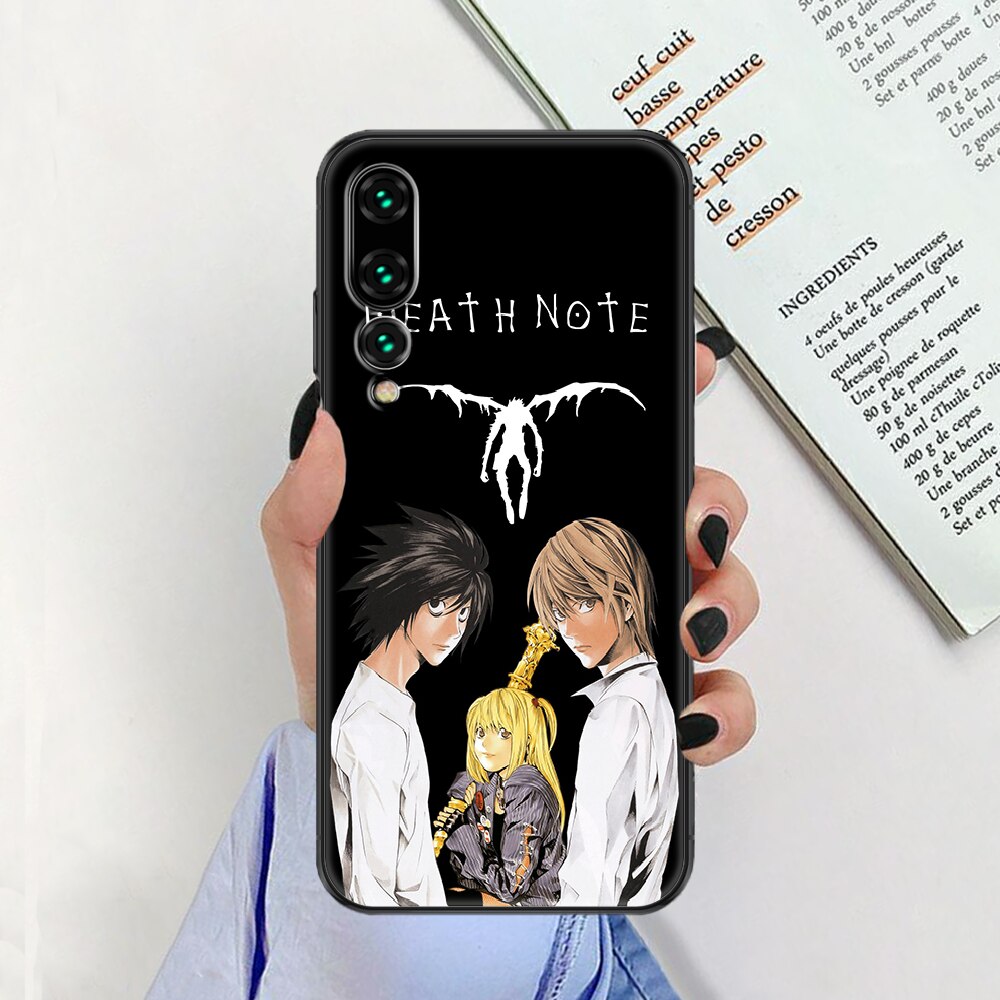 Anime DN Death Note Phone case For Huawei P Mate P10 P20 P30 P40 10 20 Smart Z Pro Lite 2019 black art bumper painting coque soft Anime DN Death Note Phone case For Huawei P Mate P10 P20 P30 P40 10 20 Smart Z Pro Lite 2019 black art bumper painting coque soft