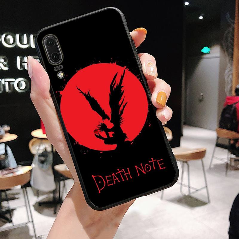 Manga Anime DN Death Note Notebook Black Phone Case For Huawei P9 P10 P20 P30 Pro Lite smart Mate 10 Lite 20 Y5 Y6 Y7 2018 2019