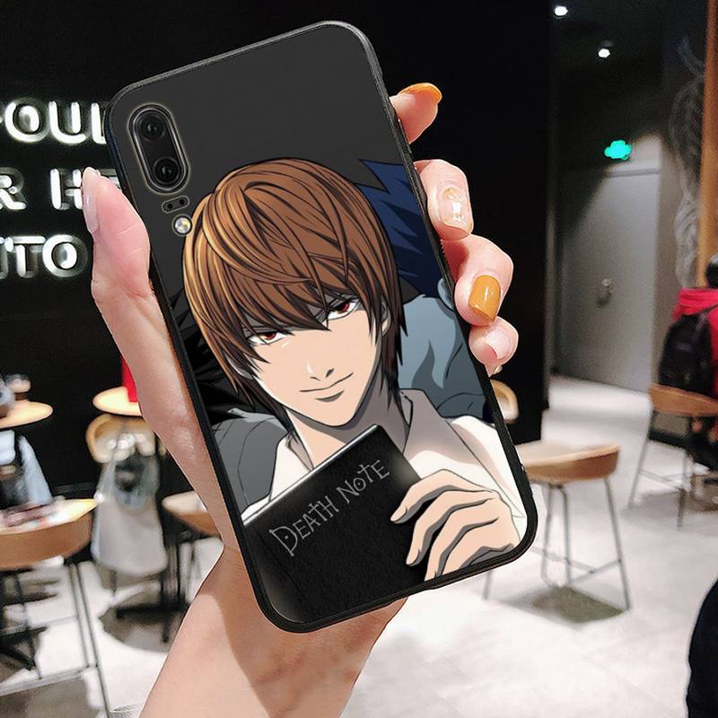 Manga Anime DN Death Note Notebook Black Phone Case For Huawei P9 P10 P20 P30 Pro Lite smart Mate 10 Lite 20 Y5 Y6 Y7 2018 2019