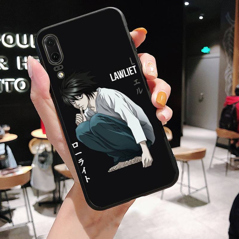 Manga Anime DN Death Note Notebook Black Phone Case For Huawei P9 P10 P20 P30 Pro Lite smart Mate 10 Lite 20 Y5 Y6 Y7 2018 2019