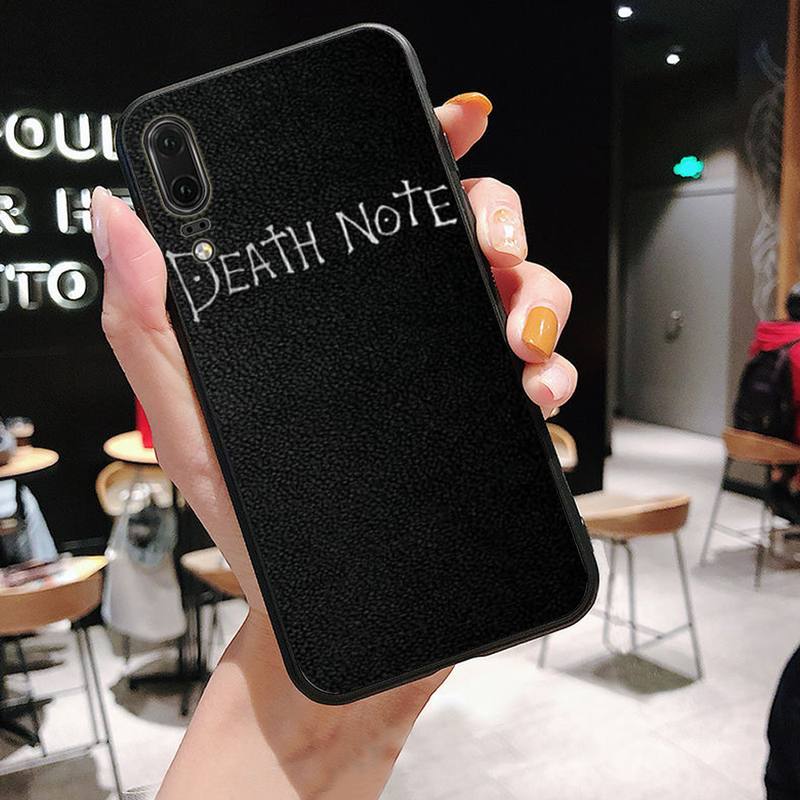 Manga Anime DN Death Note Notebook Black Phone Case For Huawei P9 P10 P20 P30 Pro Lite smart Mate 10 Lite 20 Y5 Y6 Y7 2018 2019