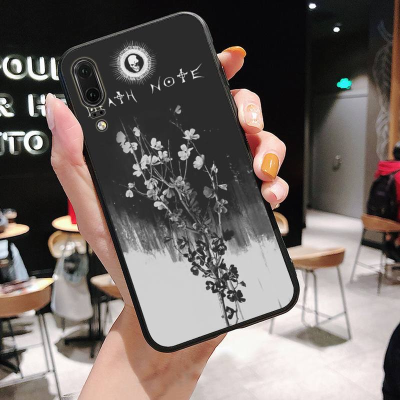 Manga Anime DN Death Note Notebook Black Phone Case For Huawei P9 P10 P20 P30 Pro Lite smart Mate 10 Lite 20 Y5 Y6 Y7 2018 2019