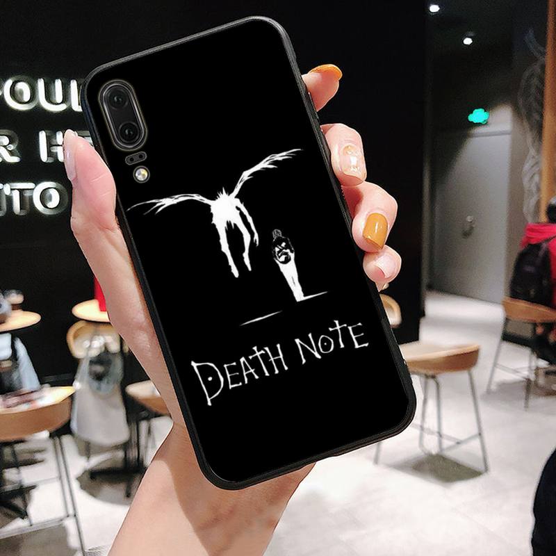 Manga Anime DN Death Note Notebook Black Phone Case For Huawei P9 P10 P20 P30 Pro Lite smart Mate 10 Lite 20 Y5 Y6 Y7 2018 2019