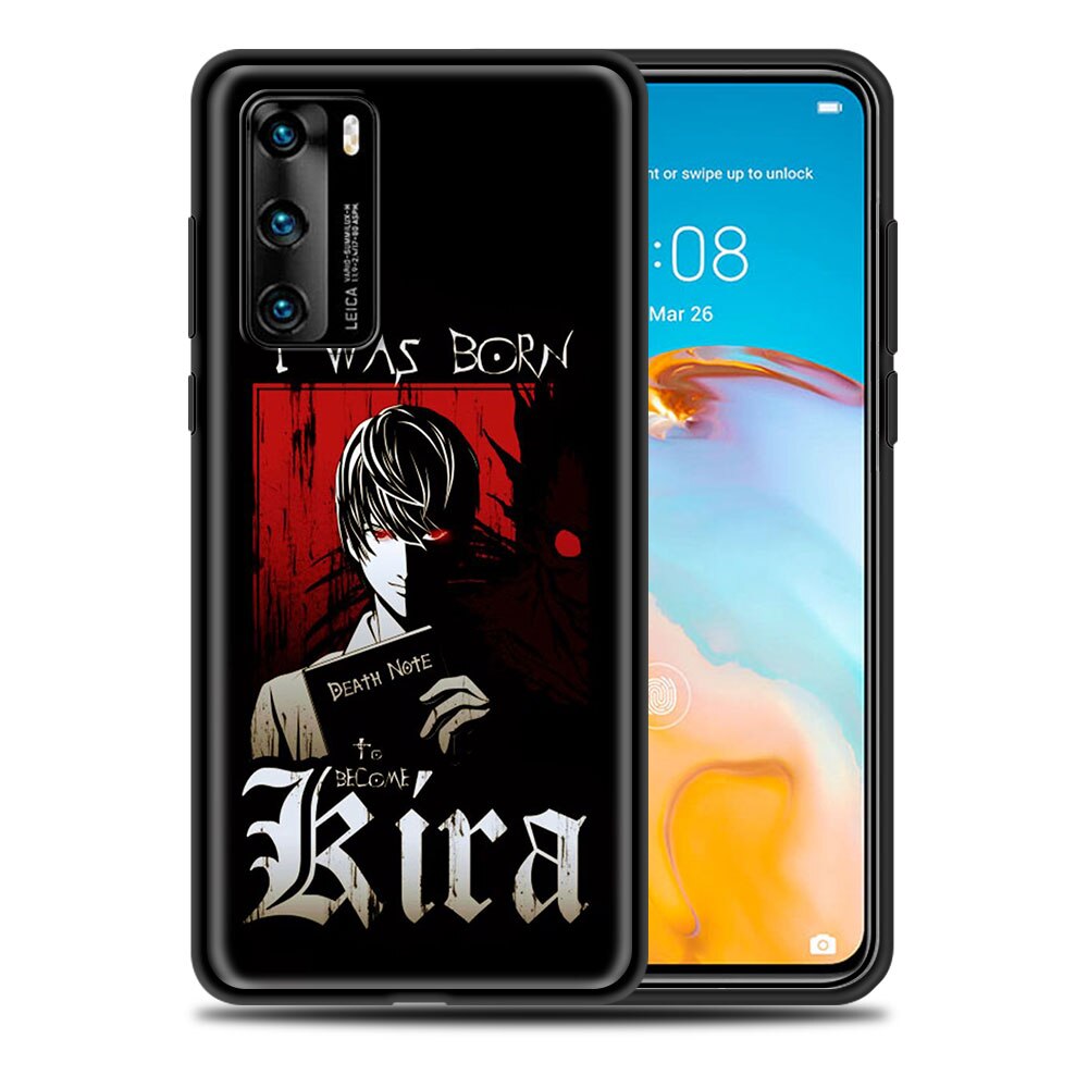 Luxury Phone Case for Huawei P30 Lite Pro P Smart Z 2019 2021 S P40 P20 P10 Lite Black Shell Cover Anime DN Death Note Ryuk kira Luxury Phone Case for Huawei P30 Lite Pro P Smart Z 2019 2021 S P40 P20 P10 Lite Black Shell Cover Anime DN Death Note Ryuk kira