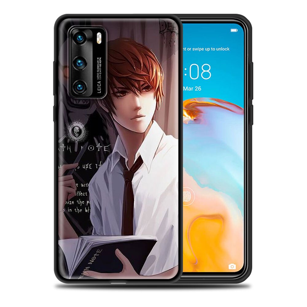 Luxury Phone Case for Huawei P30 Lite Pro P Smart Z 2019 2021 S P40 P20 P10 Lite Black Shell Cover Anime DN Death Note Ryuk kira Luxury Phone Case for Huawei P30 Lite Pro P Smart Z 2019 2021 S P40 P20 P10 Lite Black Shell Cover Anime DN Death Note Ryuk kira