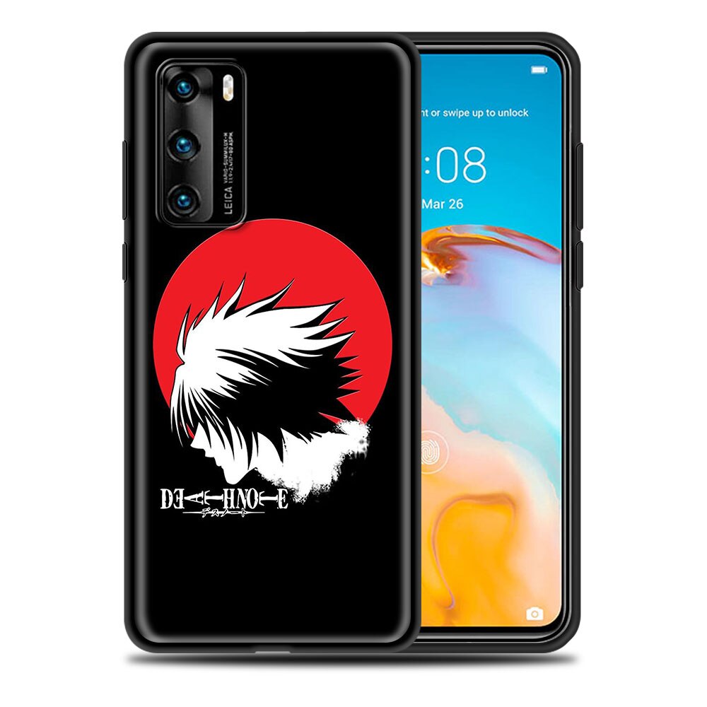 Luxury Phone Case for Huawei P30 Lite Pro P Smart Z 2019 2021 S P40 P20 P10 Lite Black Shell Cover Anime DN Death Note Ryuk kira Luxury Phone Case for Huawei P30 Lite Pro P Smart Z 2019 2021 S P40 P20 P10 Lite Black Shell Cover Anime DN Death Note Ryuk kira