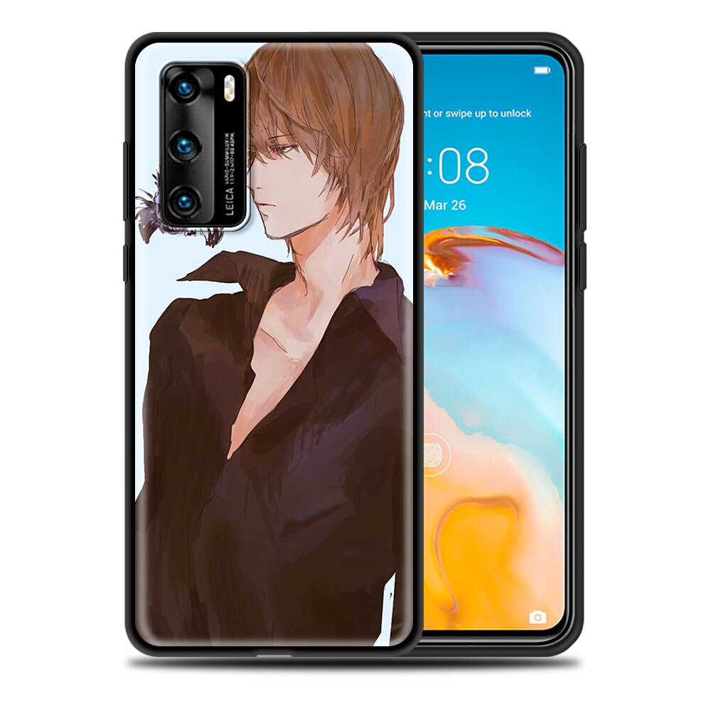 Luxury Phone Case for Huawei P30 Lite Pro P Smart Z 2019 2021 S P40 P20 P10 Lite Black Shell Cover Anime DN Death Note Ryuk kira Luxury Phone Case for Huawei P30 Lite Pro P Smart Z 2019 2021 S P40 P20 P10 Lite Black Shell Cover Anime DN Death Note Ryuk kira
