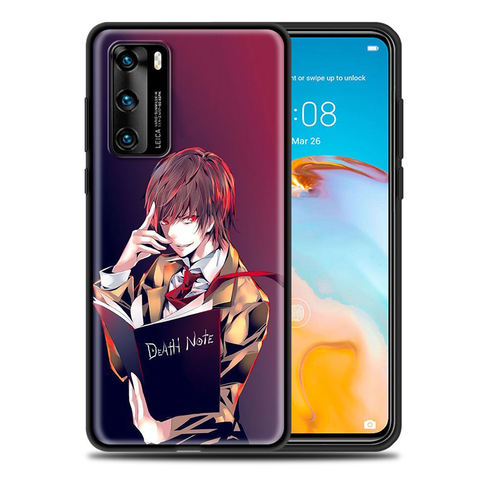 Luxury Phone Case for Huawei P30 Lite Pro P Smart Z 2019 2021 S P40 P20 P10 Lite Black Shell Cover Anime DN Death Note Ryuk kira Luxury Phone Case for Huawei P30 Lite Pro P Smart Z 2019 2021 S P40 P20 P10 Lite Black Shell Cover Anime DN Death Note Ryuk kira