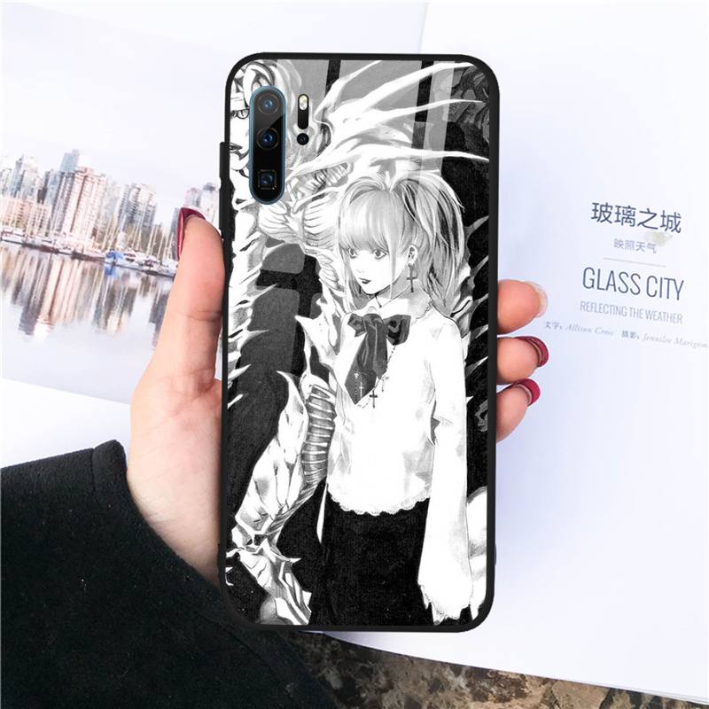 Manga Anime DN Death Note Ryuk Phone Case Tempered glass For Huawei Honor 7A 8X 9 10 v10 P30 20 9 10 Pro Plus Lite mate 10 20 pro