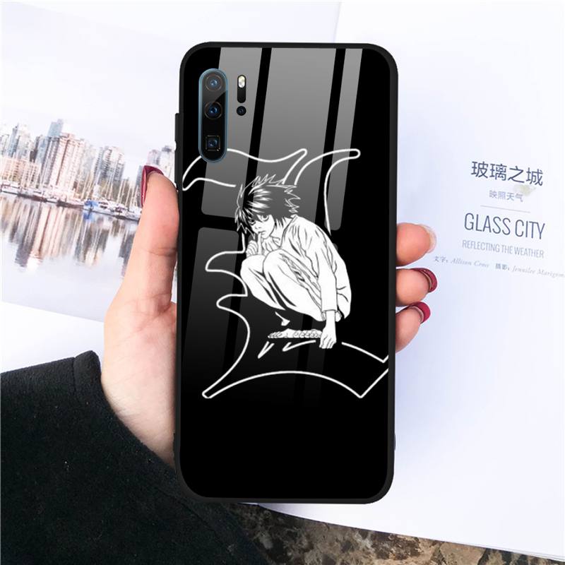 Manga Anime DN Death Note Ryuk Phone Case Tempered glass For Huawei Honor 7A 8X 9 10 v10 P30 20 9 10 Pro Plus Lite mate 10 20 pro