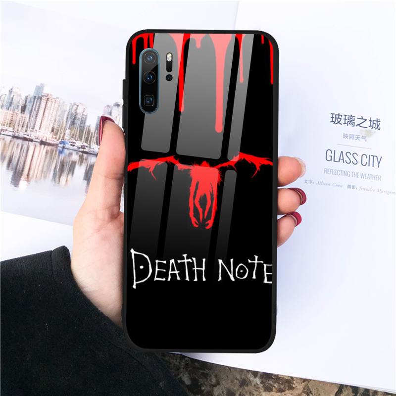 Manga Anime DN Death Note Ryuk Phone Case Tempered glass For Huawei Honor 7A 8X 9 10 v10 P30 20 9 10 Pro Plus Lite mate 10 20 pro