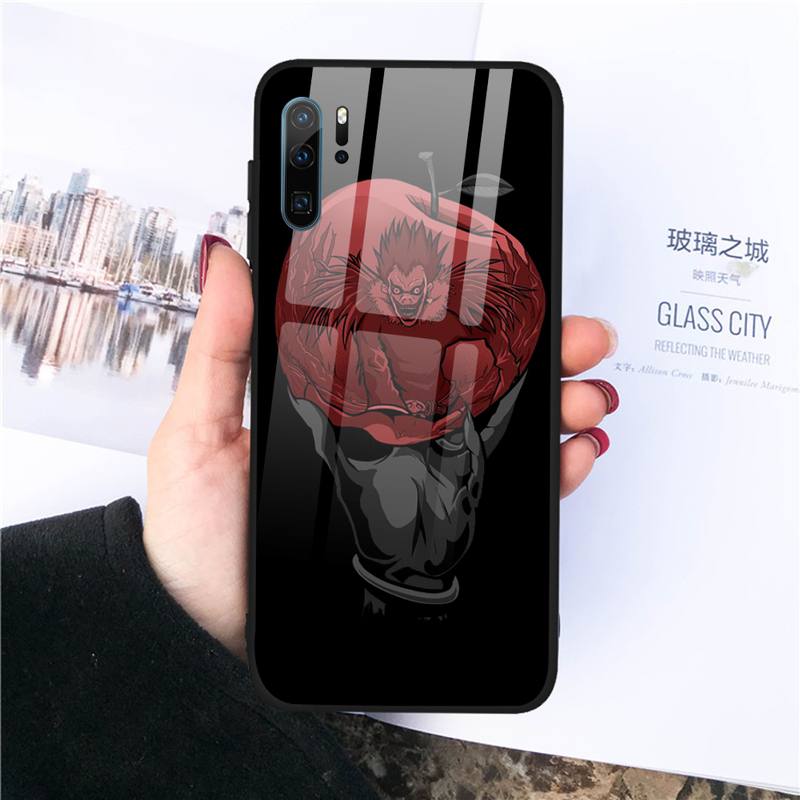 Manga Anime DN Death Note Ryuk Phone Case Tempered glass For Huawei Honor 7A 8X 9 10 v10 P30 20 9 10 Pro Plus Lite mate 10 20 pro