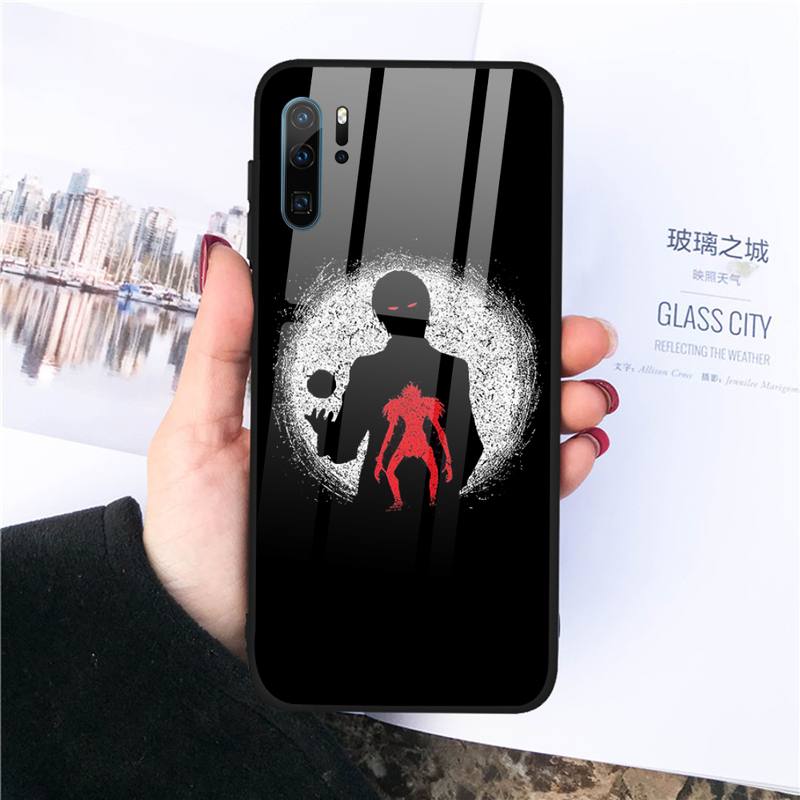 Manga Anime DN Death Note Ryuk Phone Case Tempered glass For Huawei Honor 7A 8X 9 10 v10 P30 20 9 10 Pro Plus Lite mate 10 20 pro