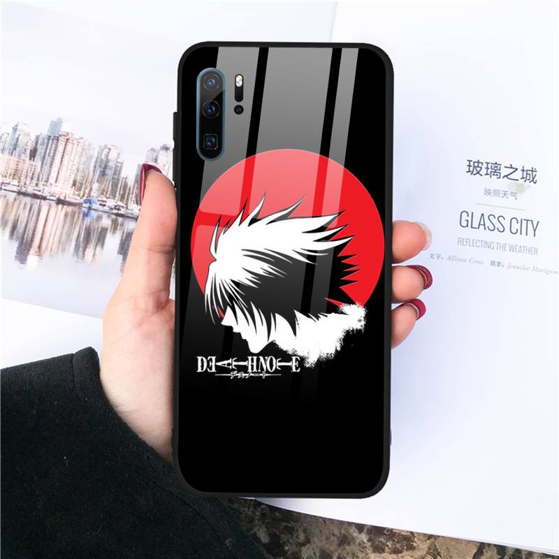 Manga Anime DN Death Note Ryuk Phone Case Tempered glass For Huawei Honor 7A 8X 9 10 v10 P30 20 9 10 Pro Plus Lite mate 10 20 pro