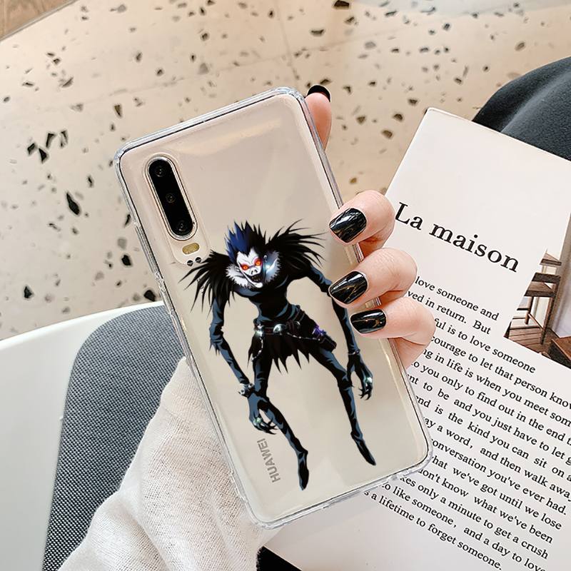 Anime DN Death Note Back anime Phone Case Transparent for Samsung A71 S9 10 20 HUAWEI p30 40 honor 10i 8x xiaomi note 8 Pro 10t 11