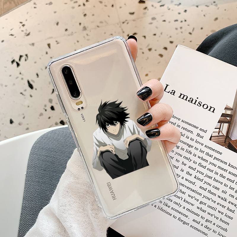 Anime DN Death Note Back anime Phone Case Transparent for Samsung A71 S9 10 20 HUAWEI p30 40 honor 10i 8x xiaomi note 8 Pro 10t 11