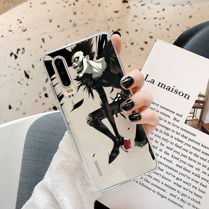 Anime DN Death Note Back anime Phone Case Transparent for Samsung A71 S9 10 20 HUAWEI p30 40 honor 10i 8x xiaomi note 8 Pro 10t 11