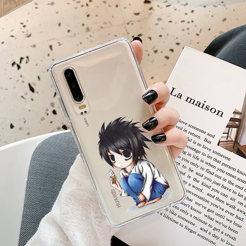 Anime DN Death Note Back anime Phone Case Transparent for Samsung A71 S9 10 20 HUAWEI p30 40 honor 10i 8x xiaomi note 8 Pro 10t 11