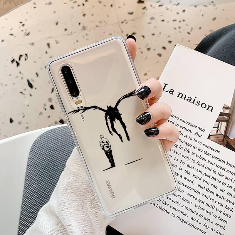 Anime DN Death Note Back anime Phone Case Transparent for Samsung A71 S9 10 20 HUAWEI p30 40 honor 10i 8x xiaomi note 8 Pro 10t 11