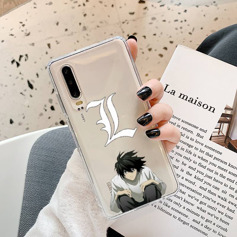 Anime DN Death Note Back anime Phone Case Transparent for Samsung A71 S9 10 20 HUAWEI p30 40 honor 10i 8x xiaomi note 8 Pro 10t 11