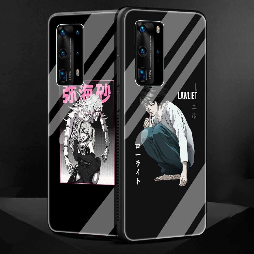 Manga Anime DN Death Note Ryuk Glass Case Coque For Huawei P30 Lite P20 P40 Pro P10 P20 Lite P Smart Z 2019 Phone Shell Cover Funda Manga Anime DN Death Note Ryuk Glass Case Coque For Huawei P30 Lite P20 P40 Pro P10 P20 Lite P Smart Z 2019 Phone Shell Cover Funda